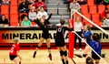 Image shows a volleyball game being played in Mineral Area College's field house